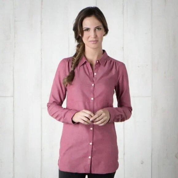 Toad & Co Dakotah Button Down Travel Tunic Medium - Picture 2 of 10